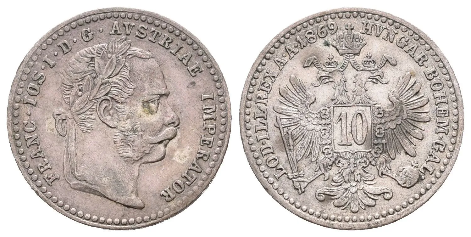 10 Krejcar 1869