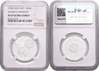 200 Kč 1998 - Universita Karlova, PROOF