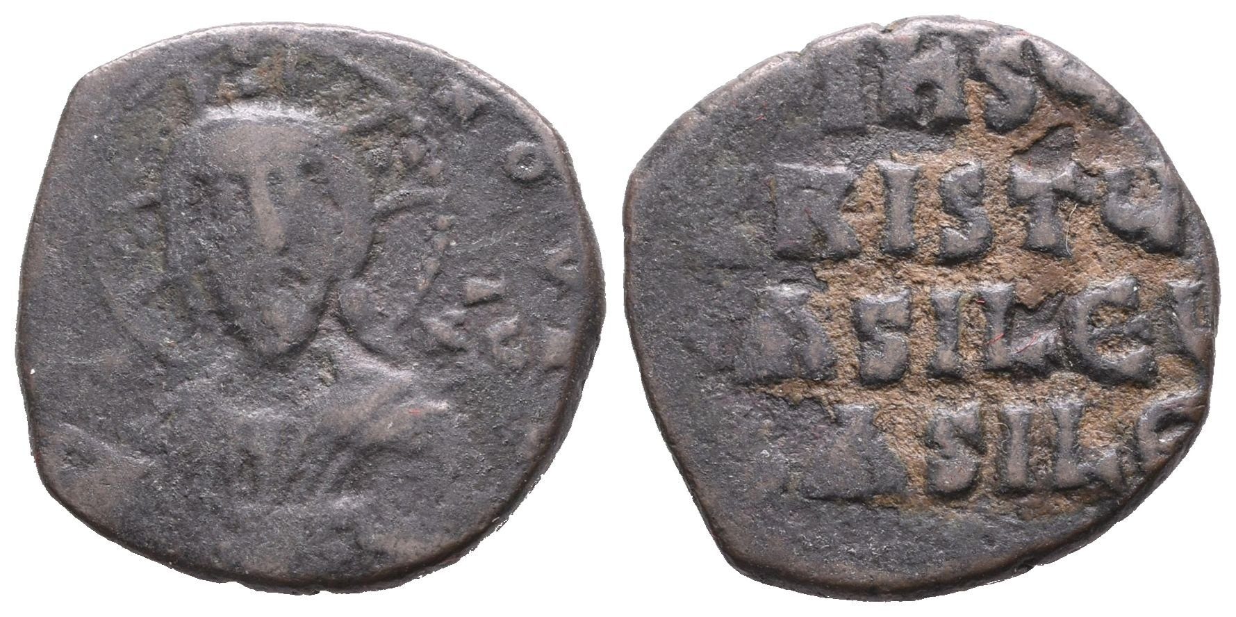 doba Basila II., follis, Sear 1813
