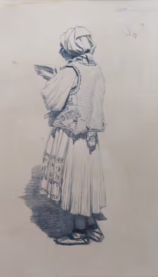 Jožka Úprka - Krojačka s knihou