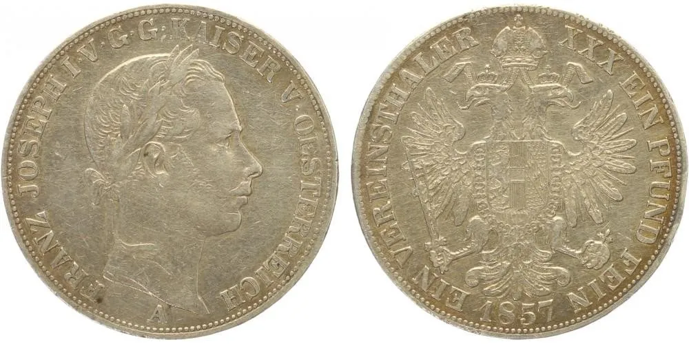 Rakouská a spolková měna, 1857 - 1892 — 1
