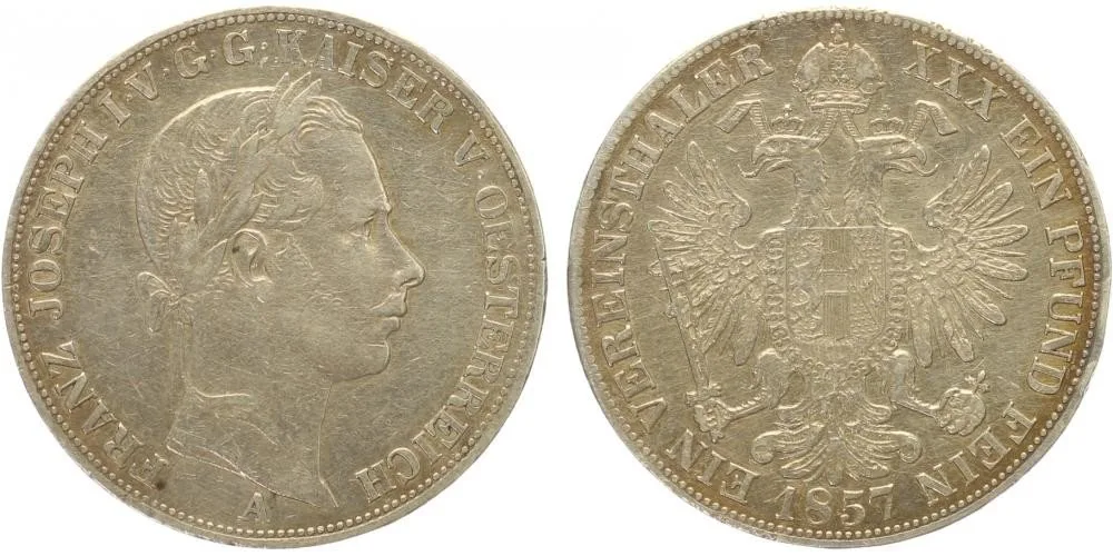 Rakouská a spolková měna, 1857 - 1892 — 1