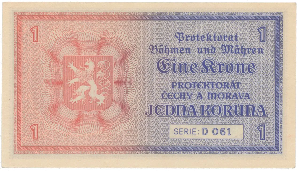 1 Koruna b.d. (1940), série D, Hej.30a