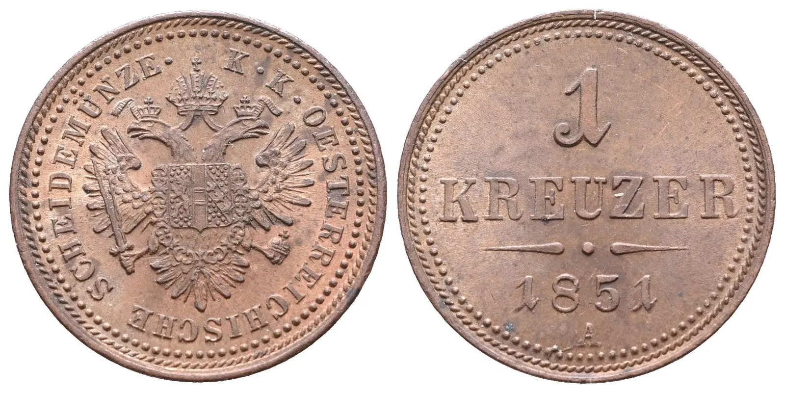 1 Krejcar 1851 A