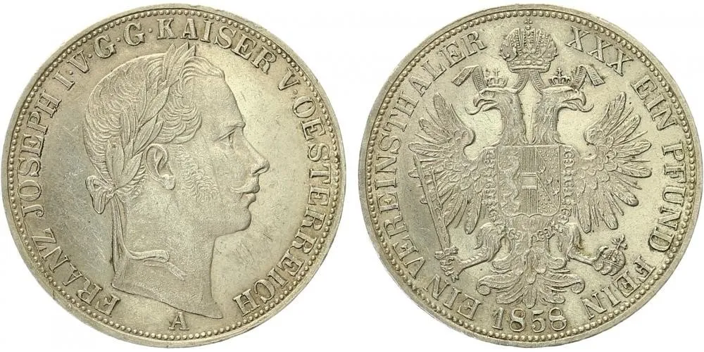 Rakouská a spolková měna, 1857 - 1892 — 1