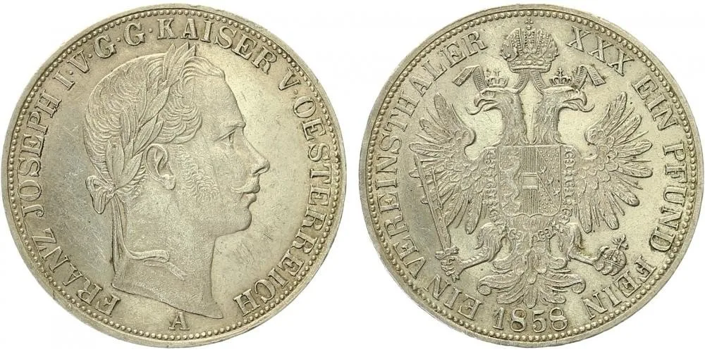 Rakouská a spolková měna, 1857 - 1892 — 1