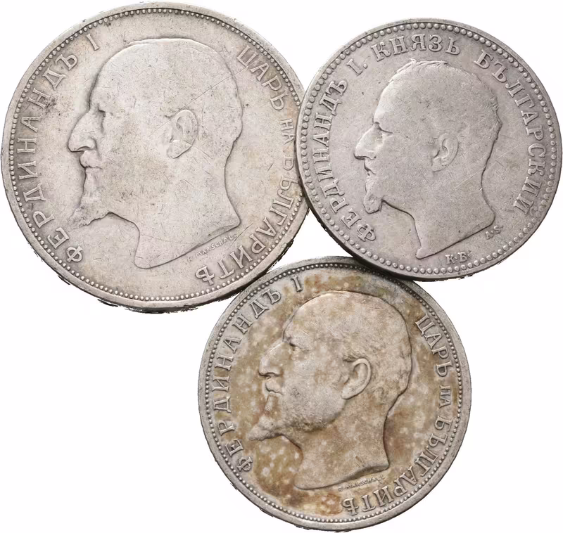 Bulharsko, 2 Leva 1912 + 1 Leva 1891 a 1913