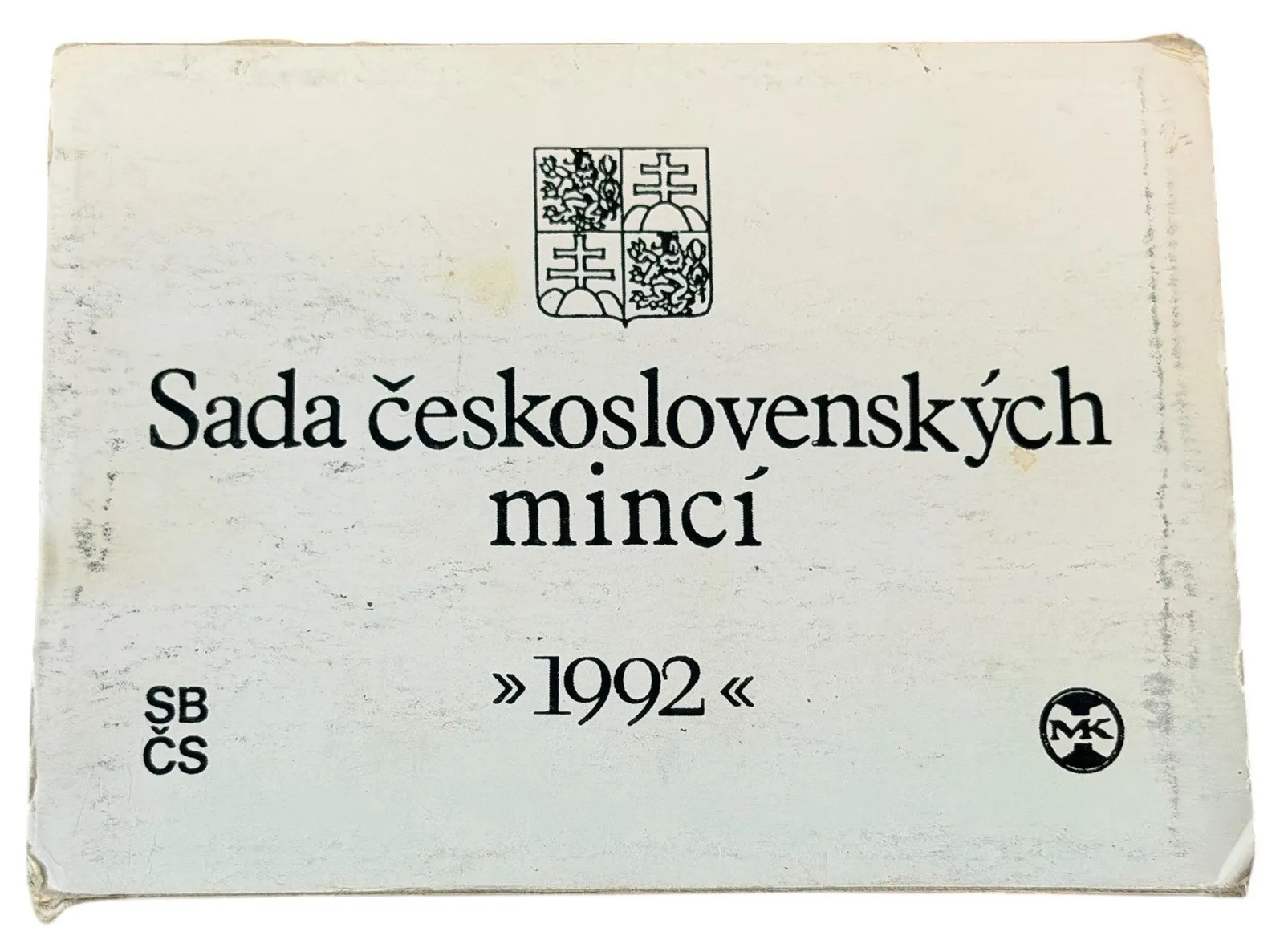 Sada oběžných mincí 1992 (Rašín), patina, opotřebovaný přebal_9 ks — 1