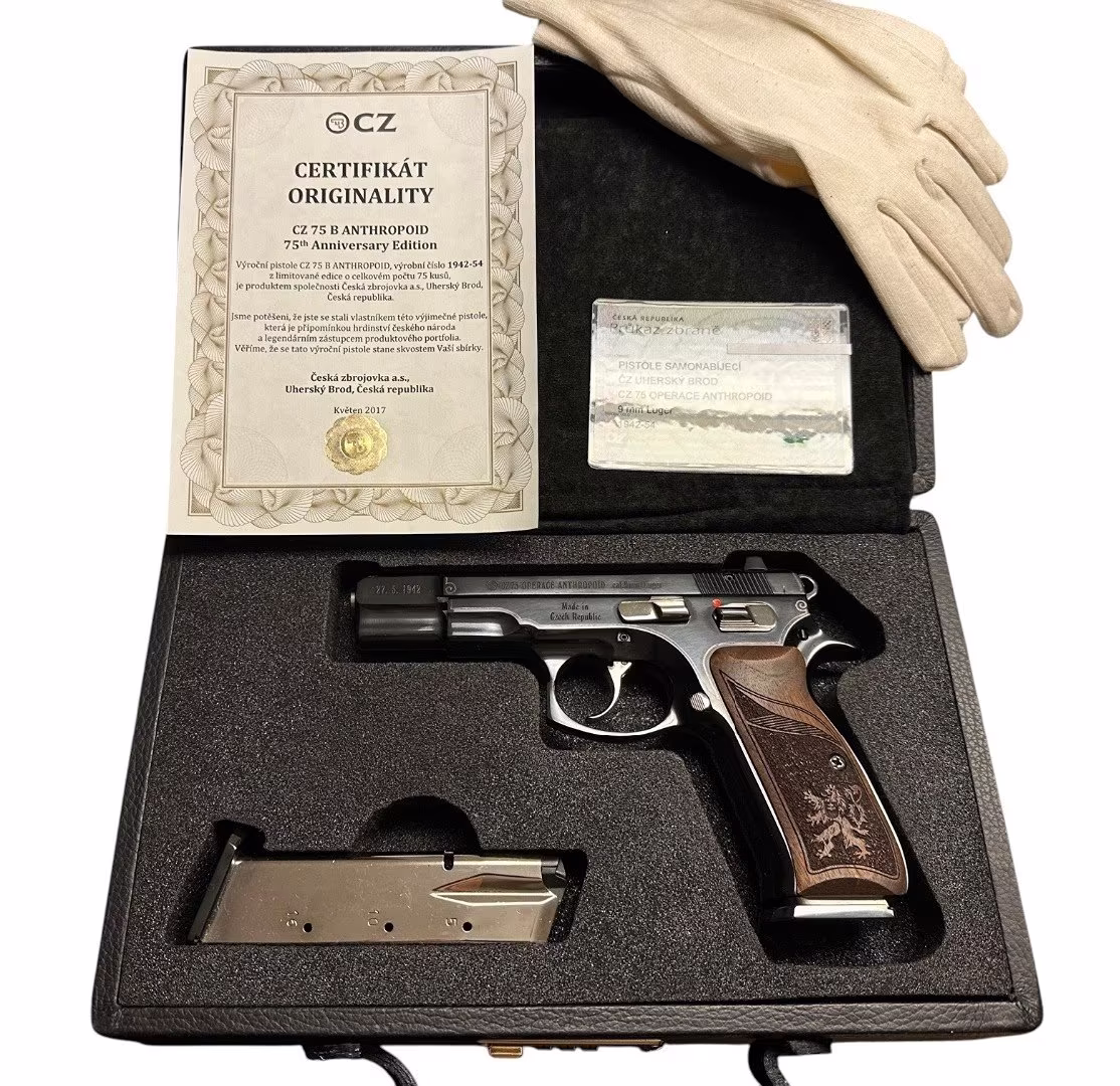 ČESKÁ ZBROJOVKA - CZ 75 ANTHROPOID - LIMITOVANÁ EDICE