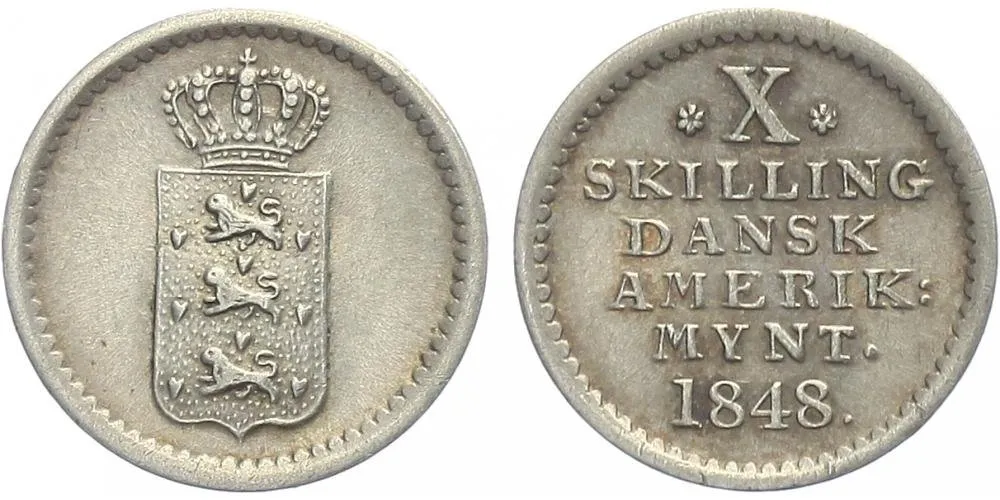 Dánská Západní Indie, Christian VIII., 1839 - 1848 — 1