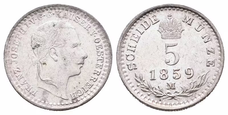 5 Krejcar 1859 M