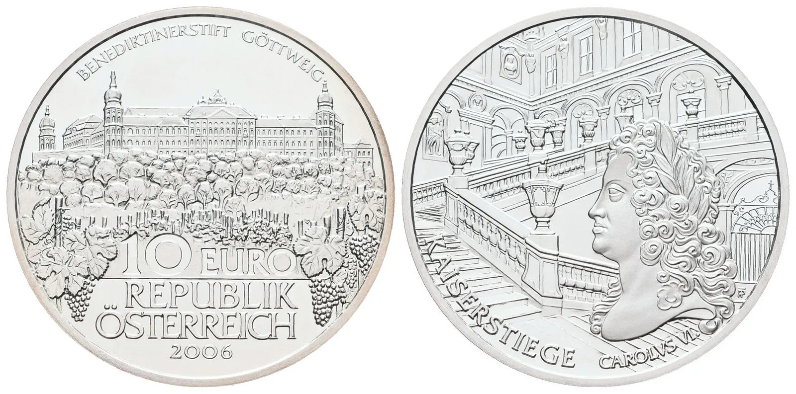 Rakousko, 10 Euro 2006 - Klášter Göttweig