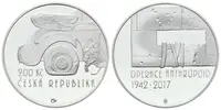 200 Kč 2017 - Operace Anthropoid, PROOF
