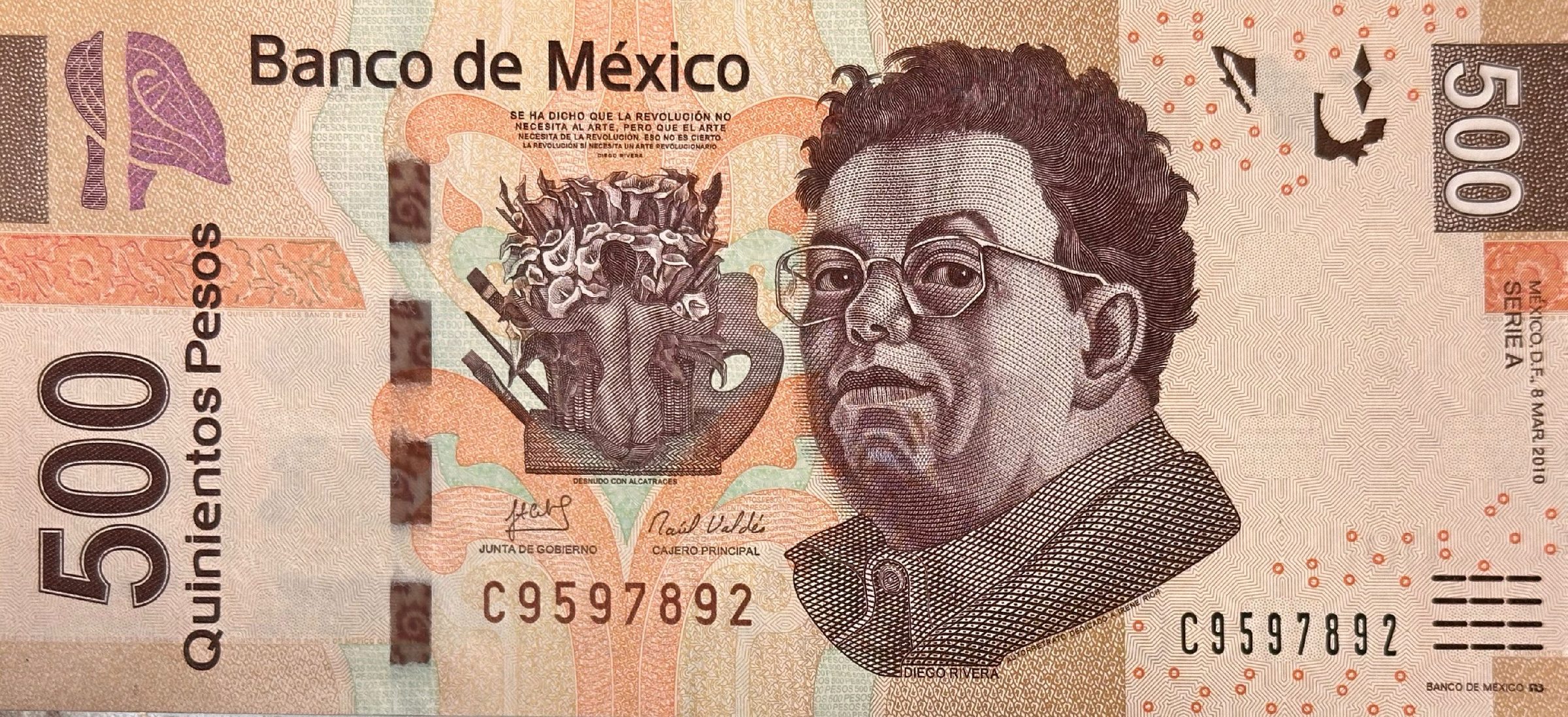 Mexiko, 500 Pesos 2010, P.126a