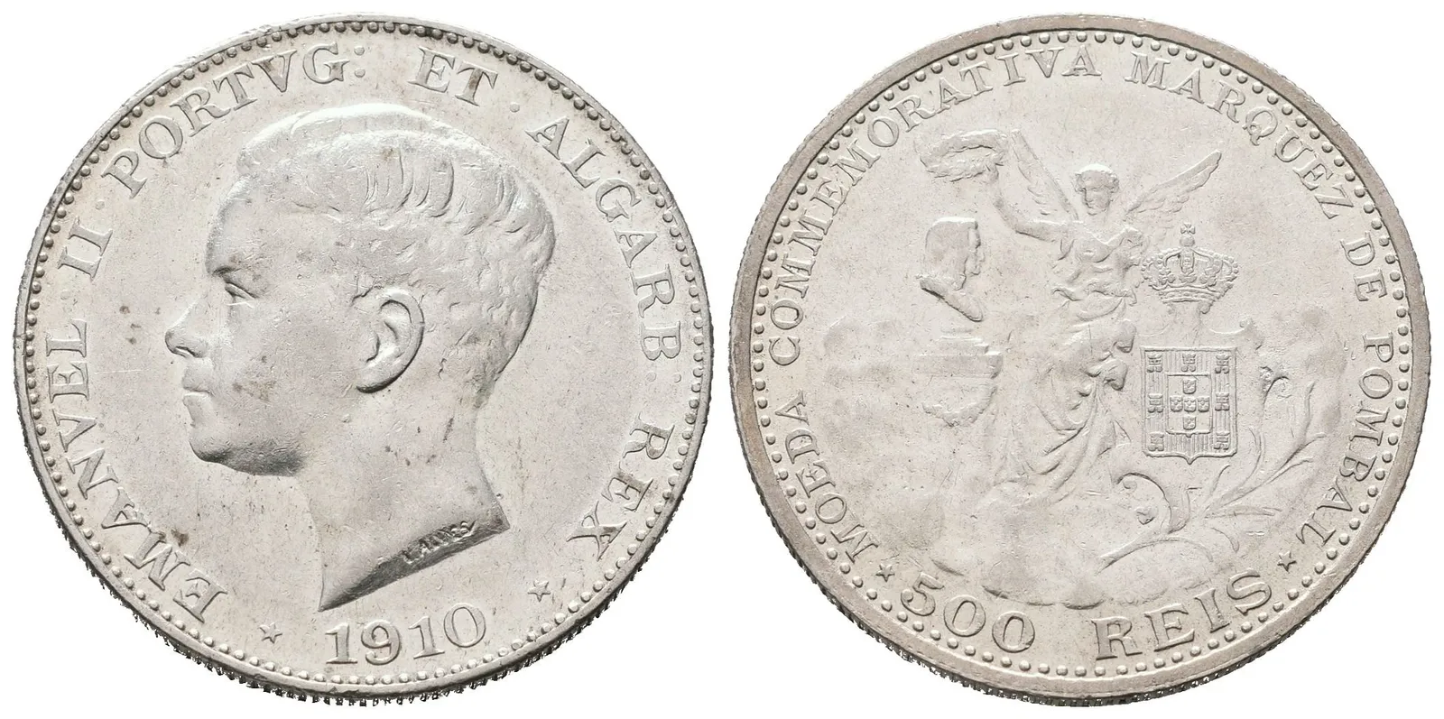 Portugalsko, 500 Reis 1910