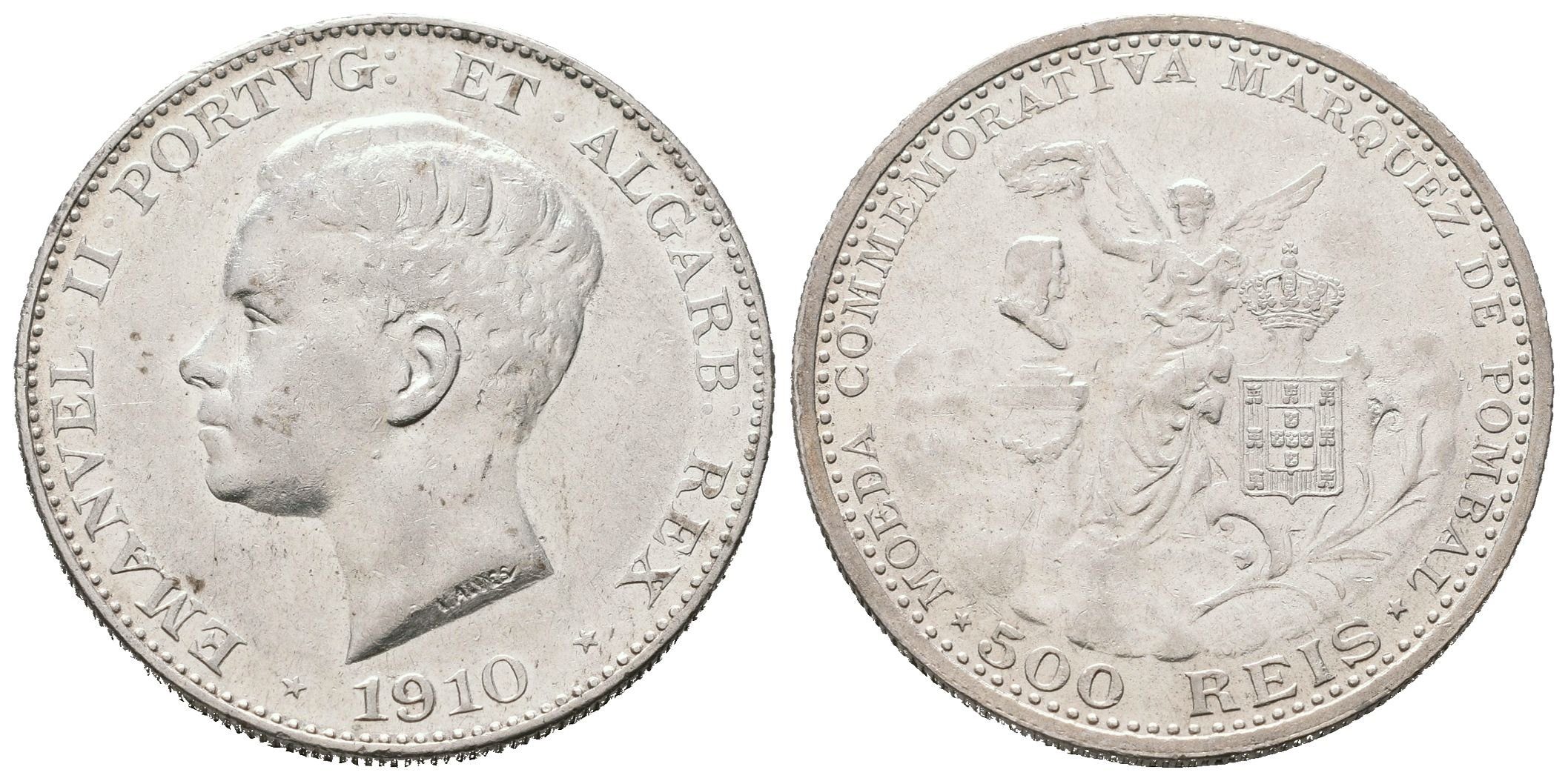 Portugalsko, 500 Reis 1910