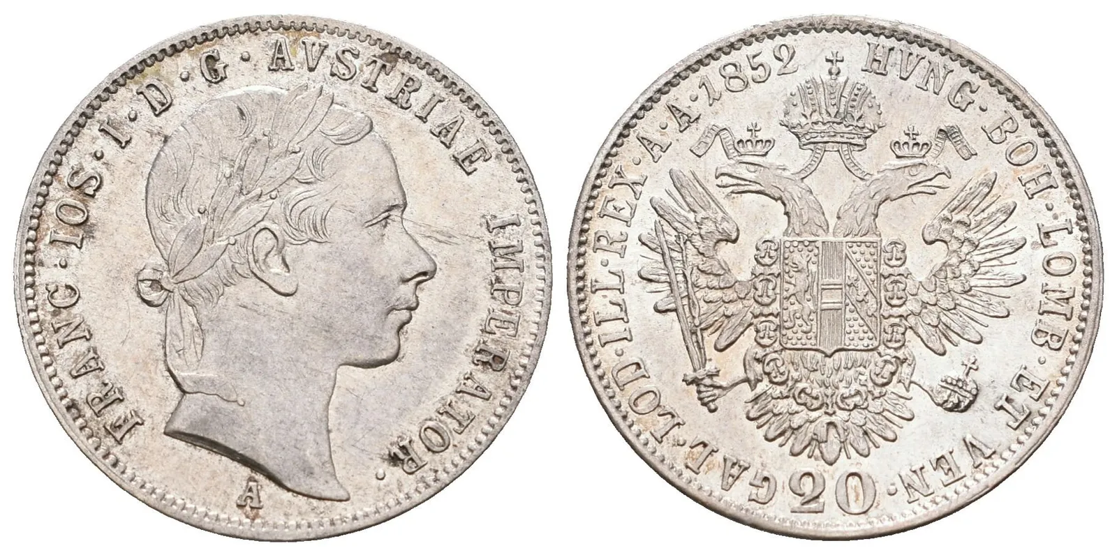 20 Krejcar 1852 A