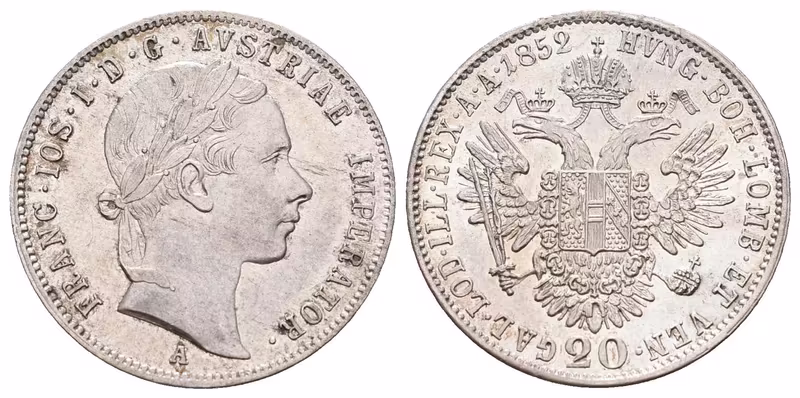 20 Krejcar 1852 A