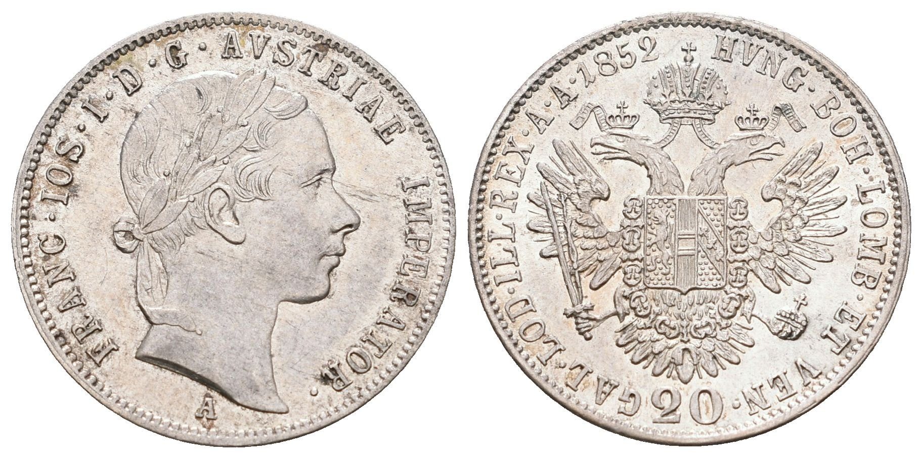 20 Krejcar 1852 A