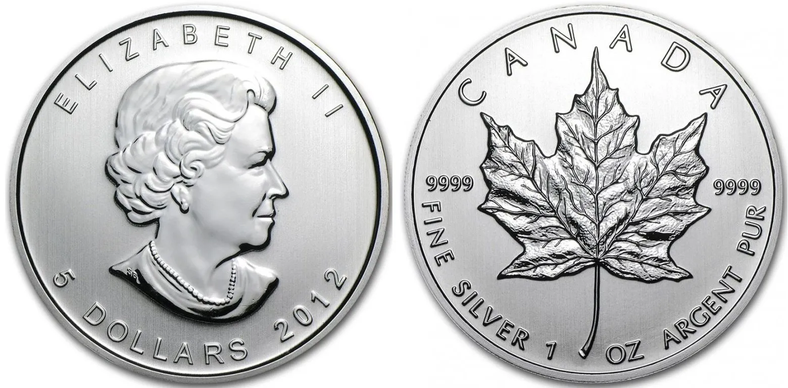 Kanada, 5 Dollars 2012 - Maple Leaf