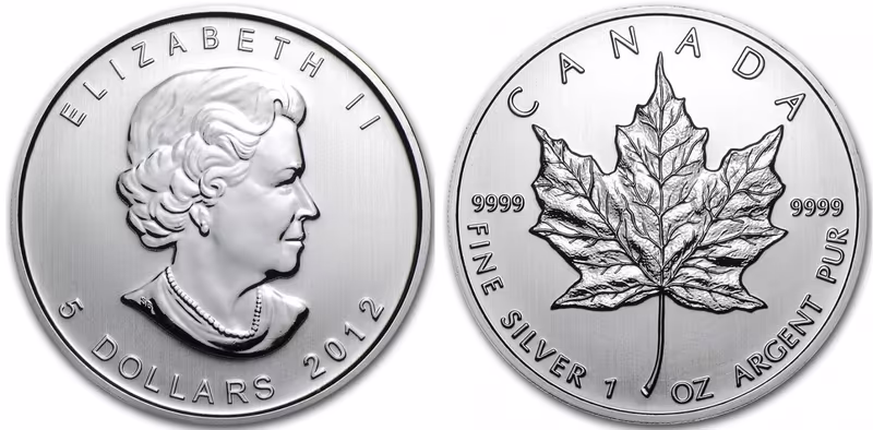 Kanada, 5 Dollars 2012 - Maple Leaf