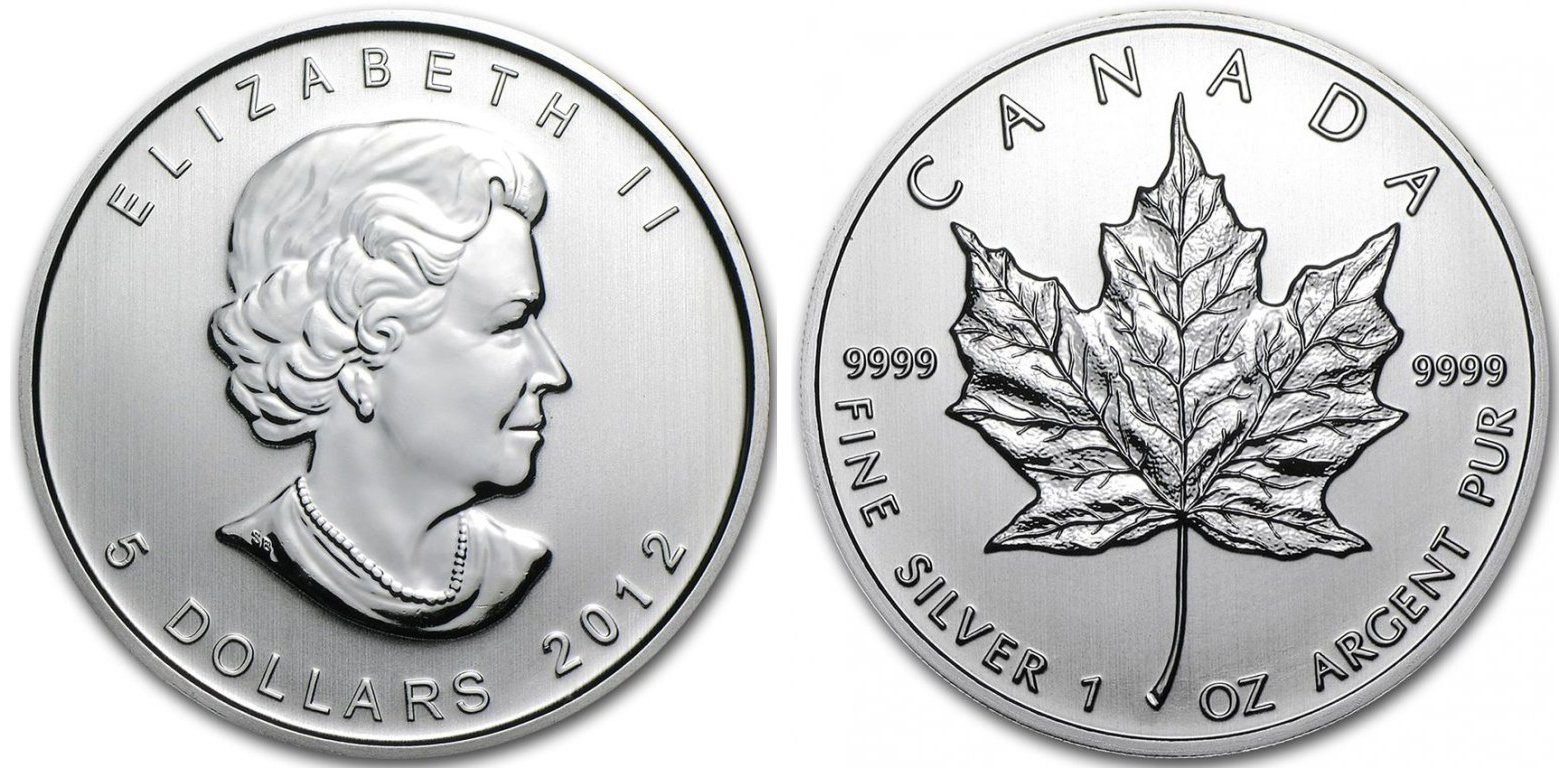 Kanada, 5 Dollars 2012 - Maple Leaf