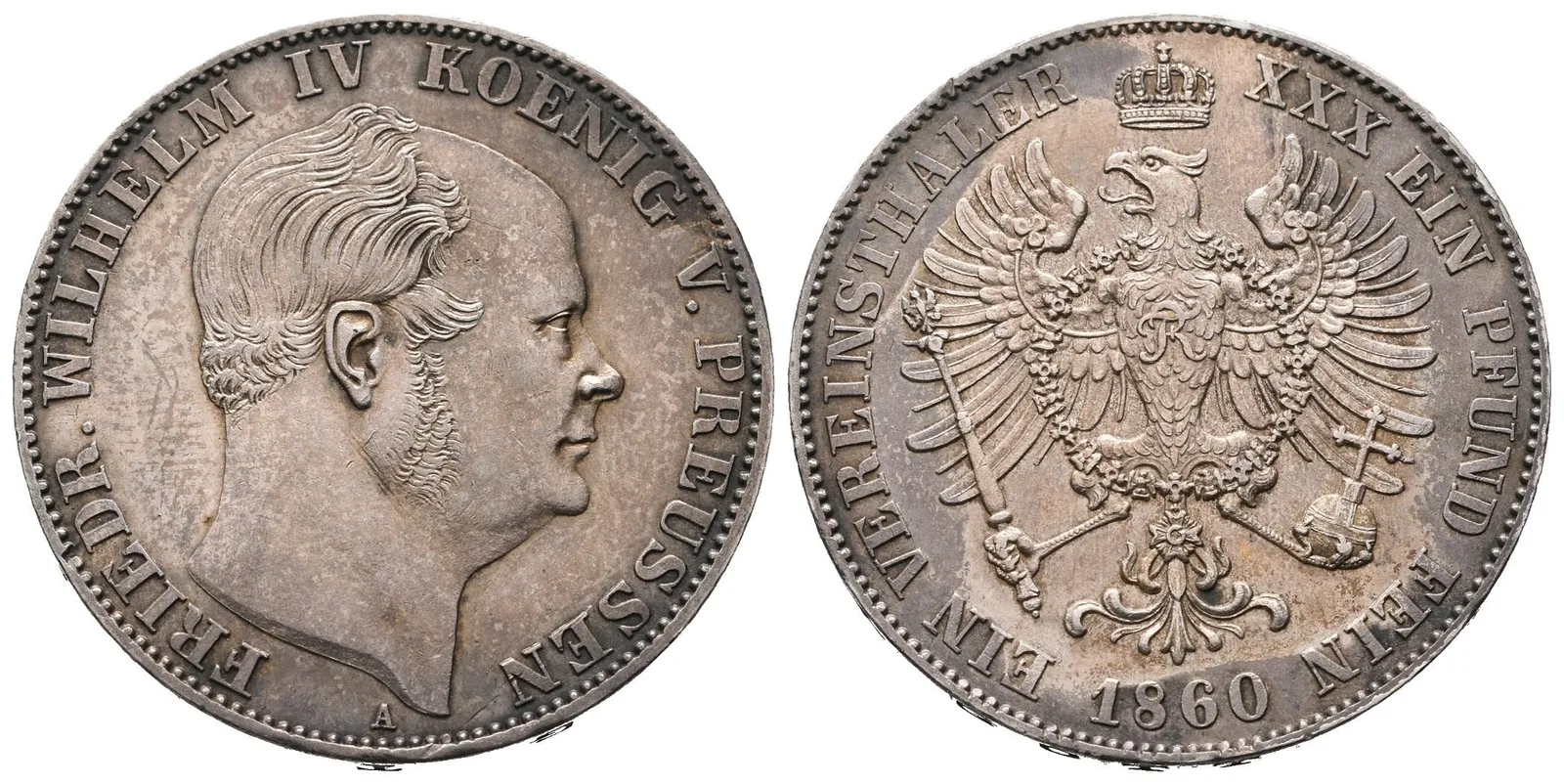 Prusko, Tolar 1860 A
