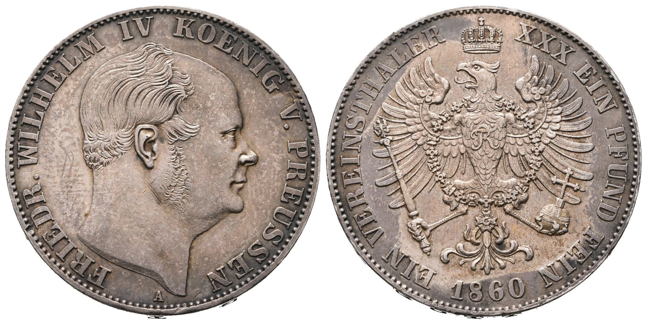 Prusko, Tolar 1860 A