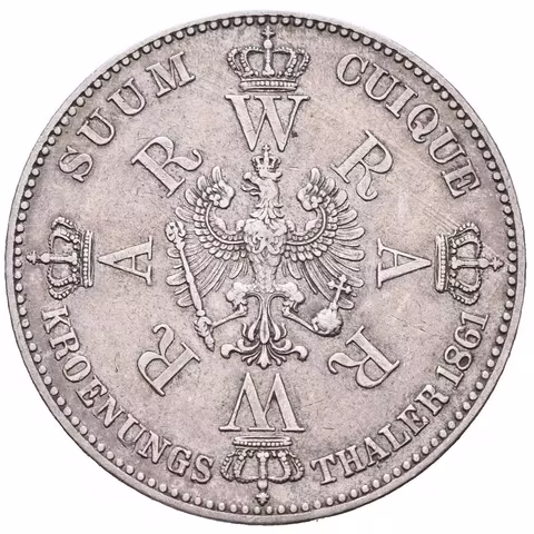 Tolar 1861 A - Korunovační, Dav.778, KM.488, patina, rysky
