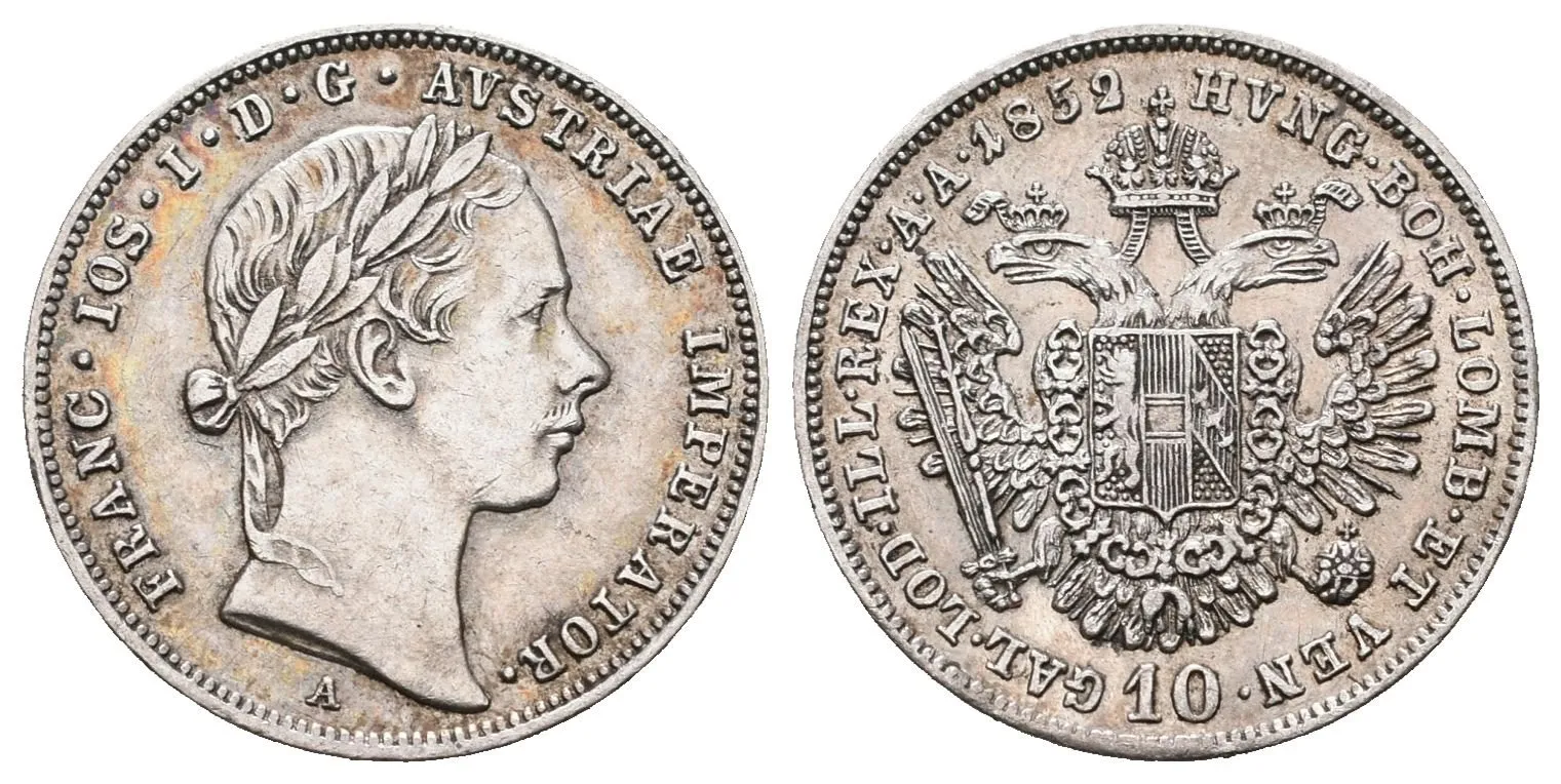 10 Krejcar 1852 A