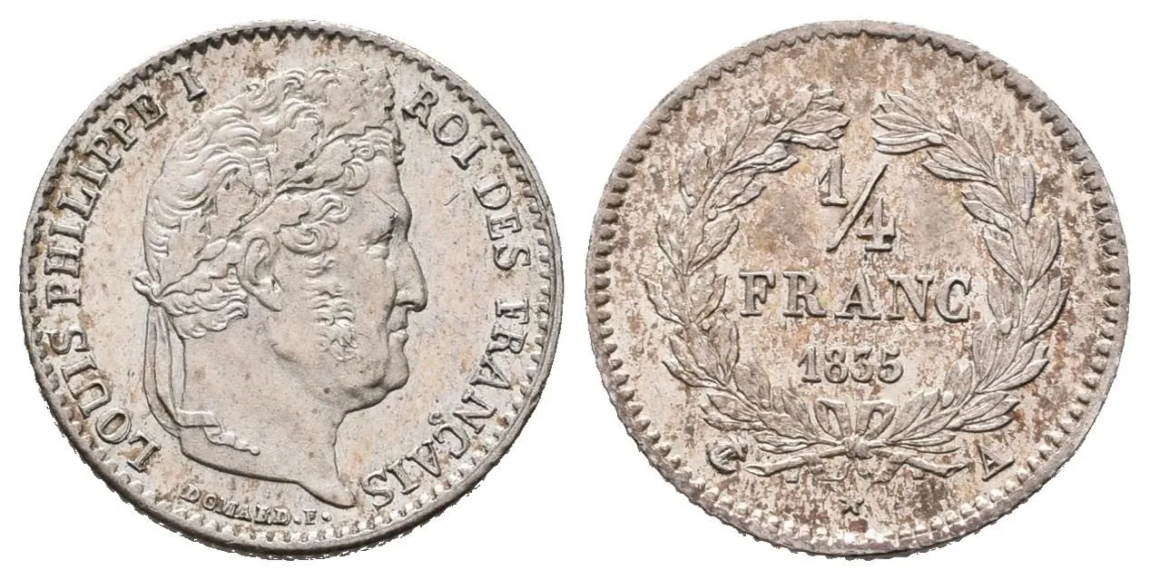 Francie, 1/4 Frank 1835 A