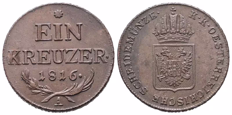 František II., 1 Krejcar 1816 A
