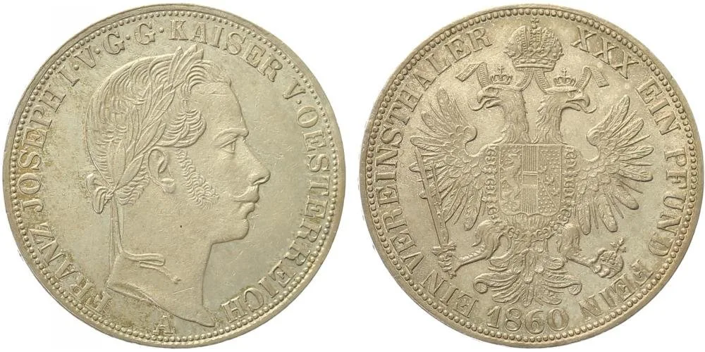 Rakouská a spolková měna, 1857 - 1892 — 1