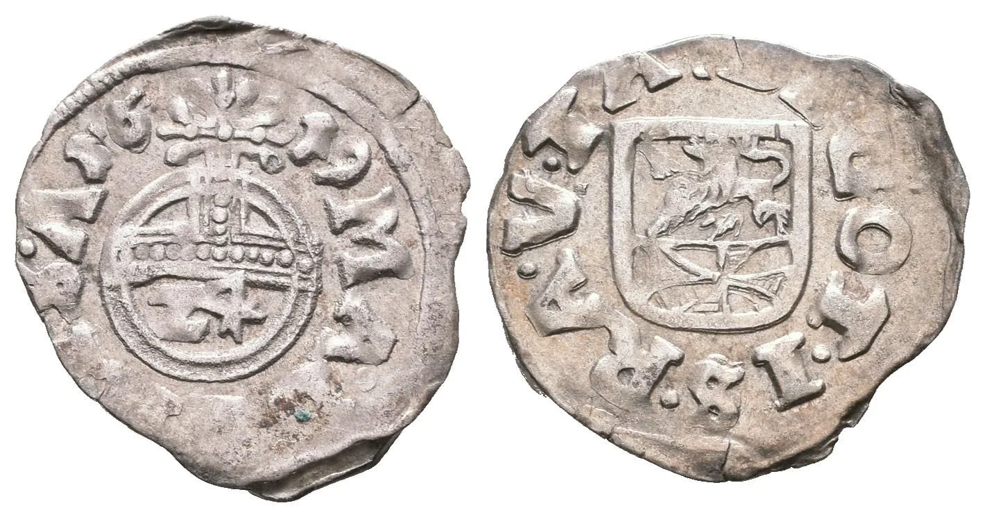 1/24 Taler (Groš) 1619, Welter 1218, nepravidelný střížek, patina — 1