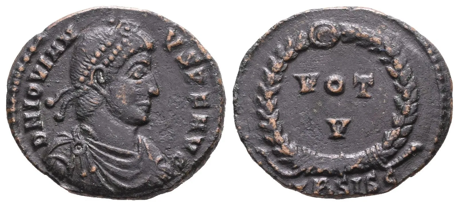 Jovian, follis, Siscia, RIC 108