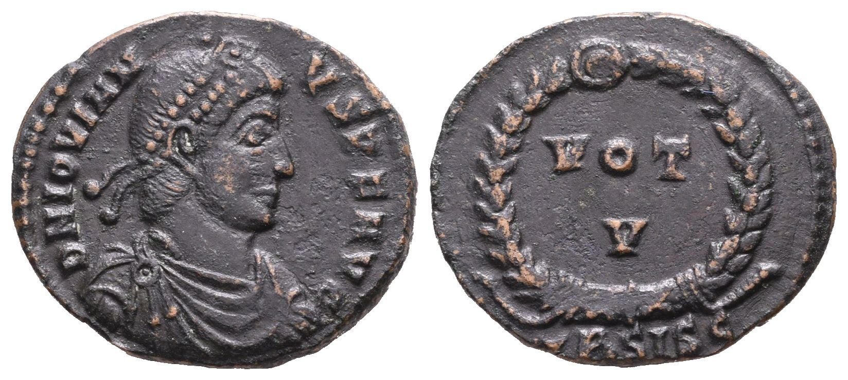 Jovian, follis, Siscia, RIC 108