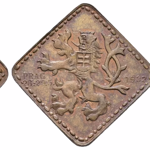 AE Medaile 1932 - Numismatický spolek Drážďany, návštěva v Praze.