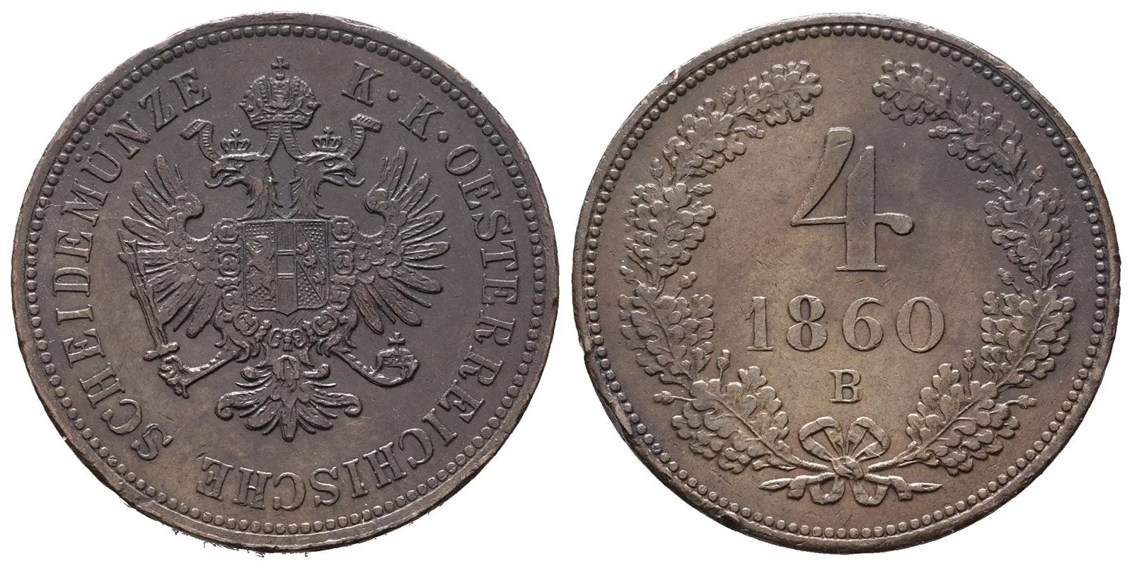 Rakouská a spolková měna, 1857 - 1892 — 1