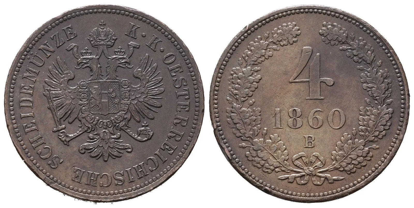 Rakouská a spolková měna, 1857 - 1892 — 1