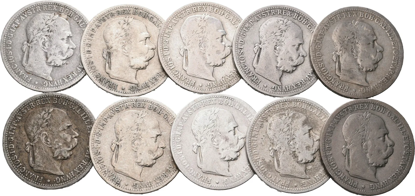 1 Koruna 1895, 10 kusů