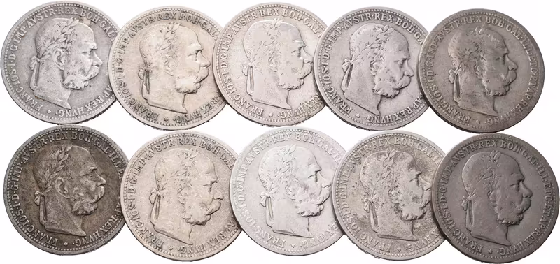 1 Koruna 1895, 10 kusů