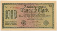 Německo, 1000 Mark 1922, vod. Dornen, Ro.75d