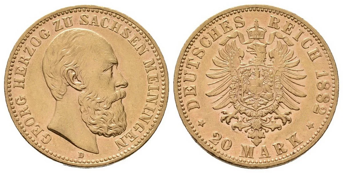 Sasko - Meiningen, Georg II., 1866 - 1914 — 1