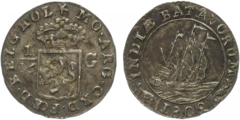Indonézie - Jáva, Holandská východní Indie, Batávská republika, 1799 - 1806 — 1