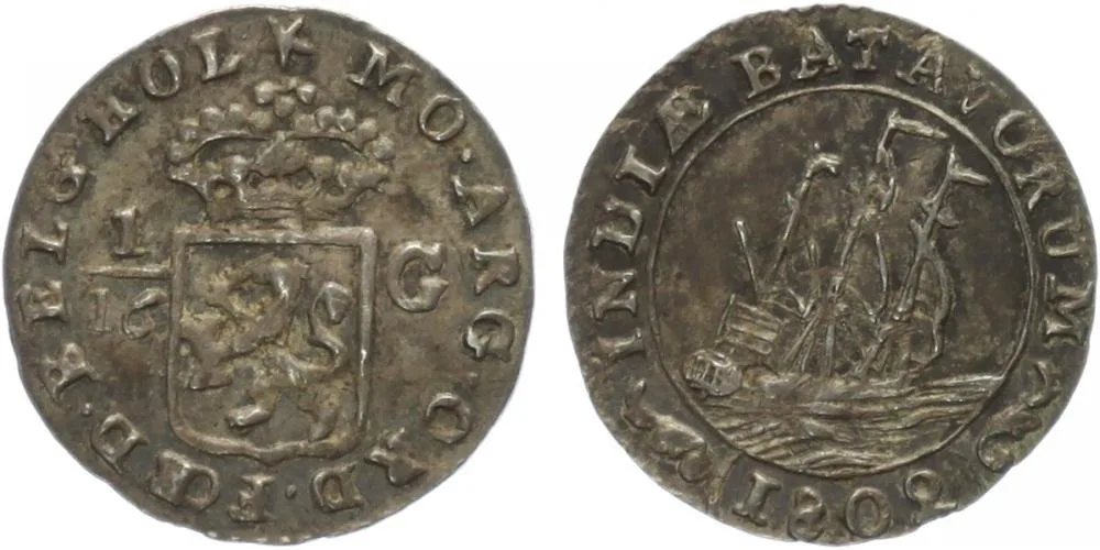 Indonézie - Jáva, Holandská východní Indie, Batávská republika, 1799 - 1806 — 1