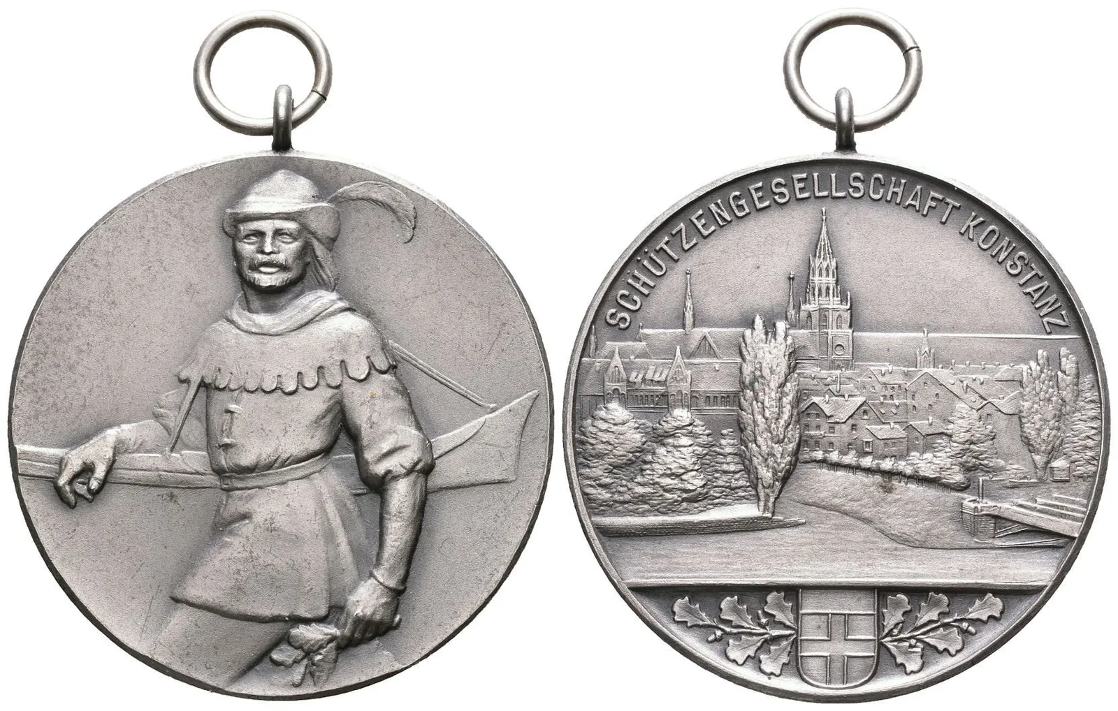 AR Medaile b.l. (kolem 1910) - Střelecký spolek v Kostnici (Konstanz). — 1