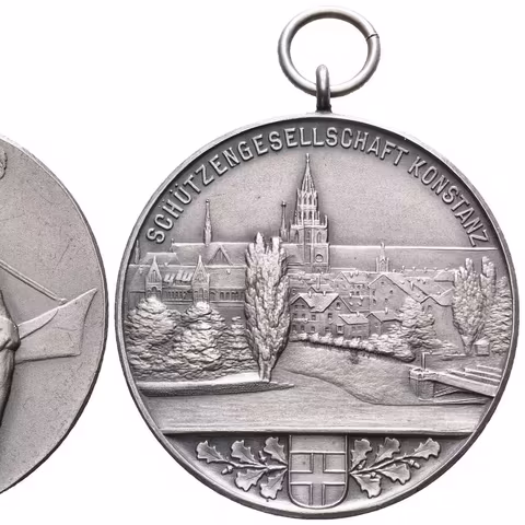 AR Medaile b.l. (kolem 1910) - Střelecký spolek v Kostnici (Konstanz).