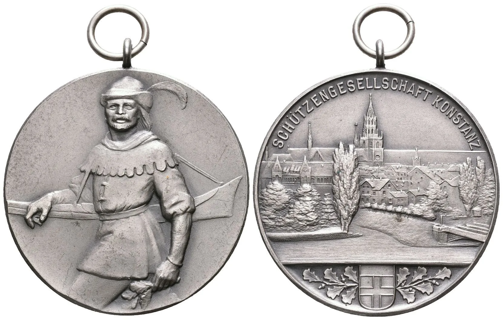 AR Medaile b.l. (kolem 1910) - Střelecký spolek v Kostnici (Konstanz). — 1