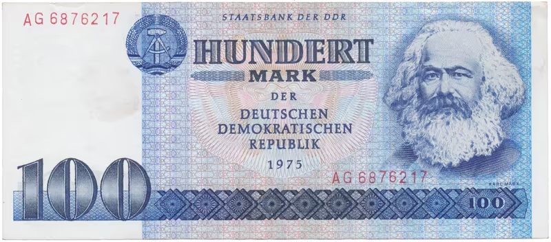 Německo - NDR, 100 DM 1975, I. vydání, Ros.363a