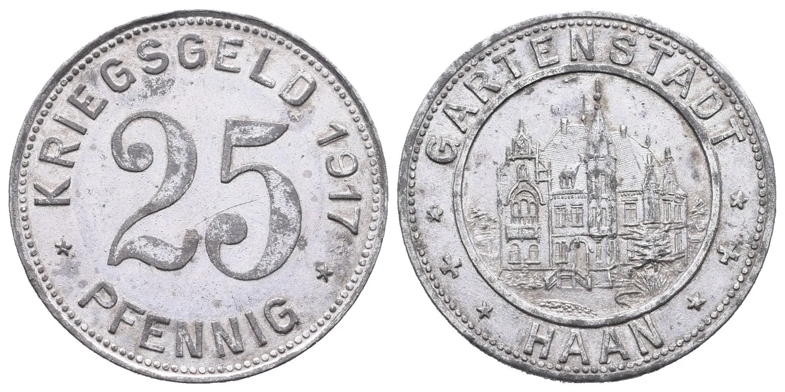 Nouzové ražby, 25 Pfennig 1917 - Haan